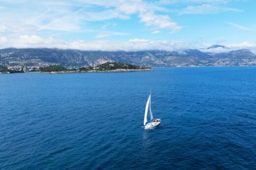 navigation à la voile côte d'Azur
